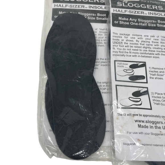 SLOGGERS Clog Womens Sz 7 Half-Size Insoles Inserts - Make Half Size Smaller NEW - Picture 2 of 4
